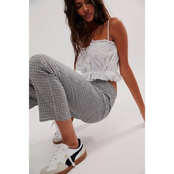 Free People In my Feelings Slim Crop || White Combo - Picture 1 of 4